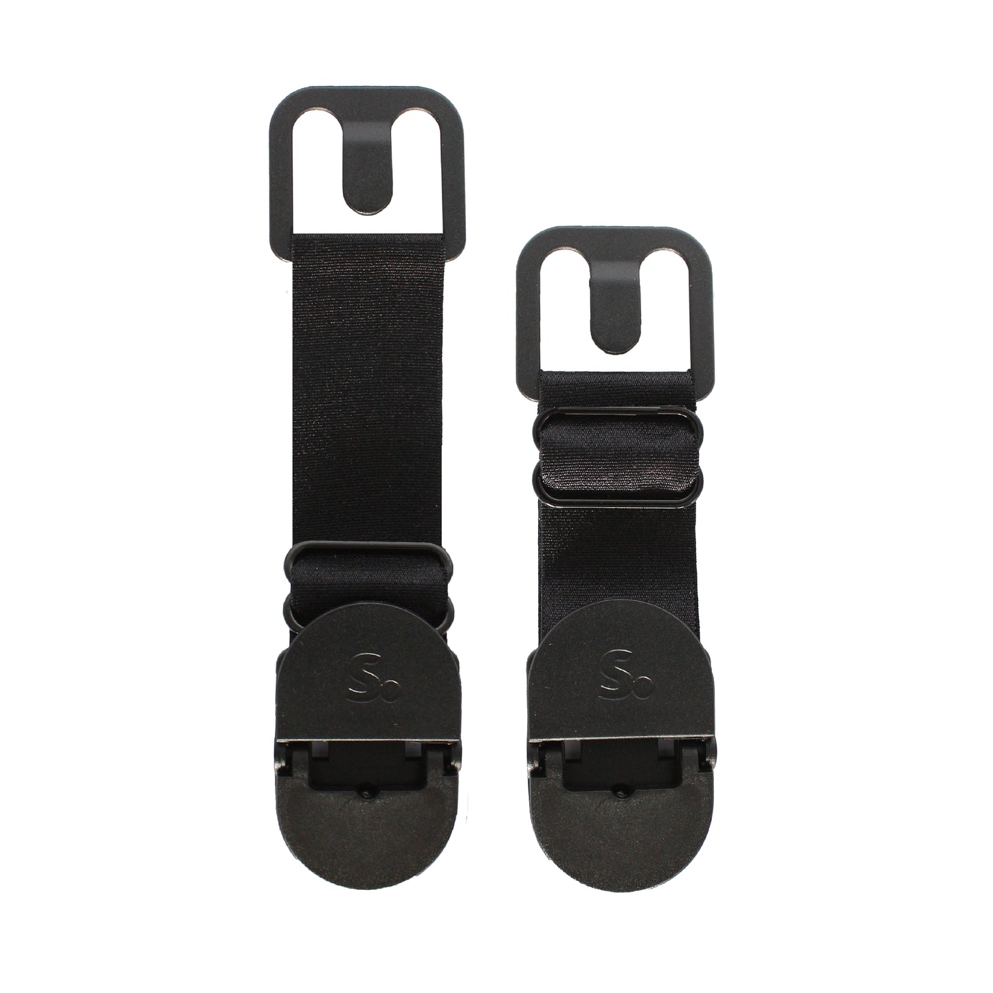 close up of extendable stockups clips extended